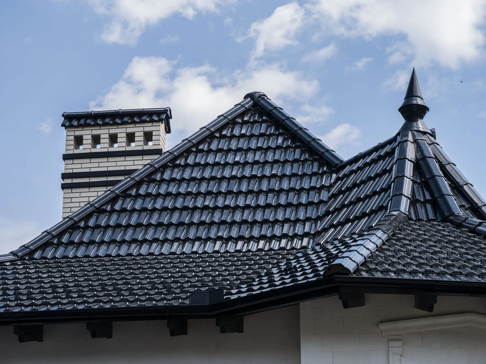 Țiglă ceramică, Creaton Rapido, Negru luci, Cojușna, Strășeni