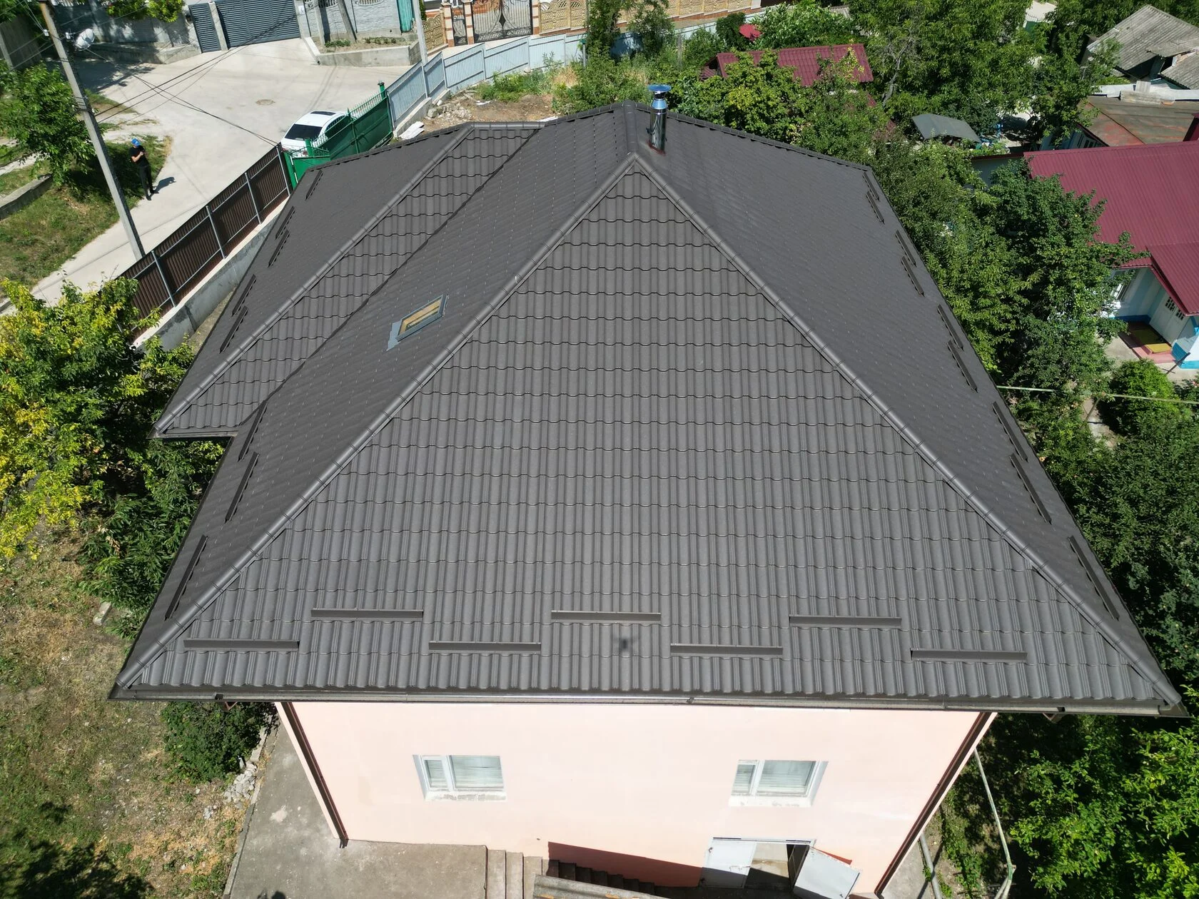 Țiglă metalică, SSAB, RAL – 8019, Costești, Ialoveni