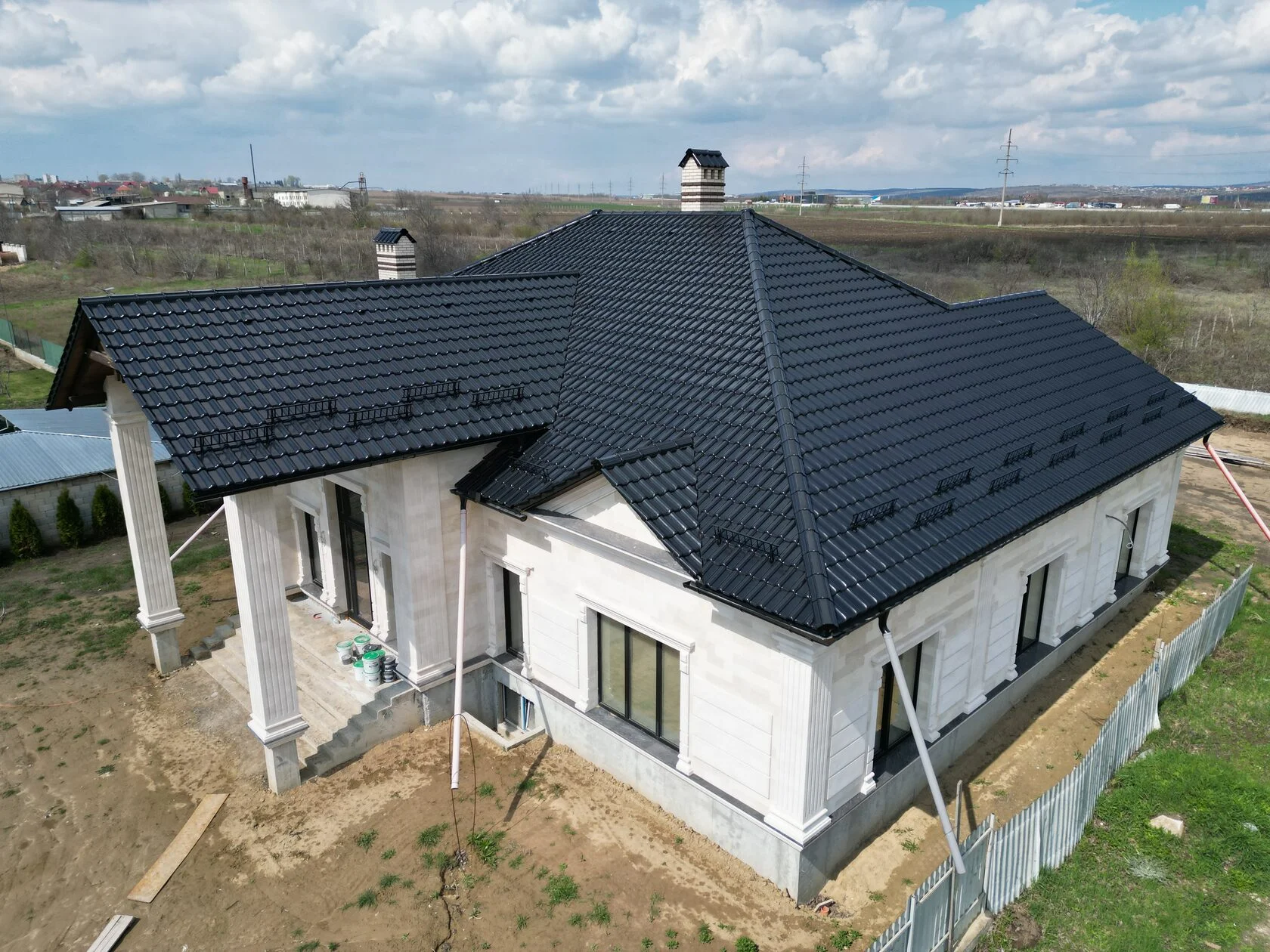 Țiglă ceramică, Creaton Futura, Negru Noblesse, Cojușna, Strășeni