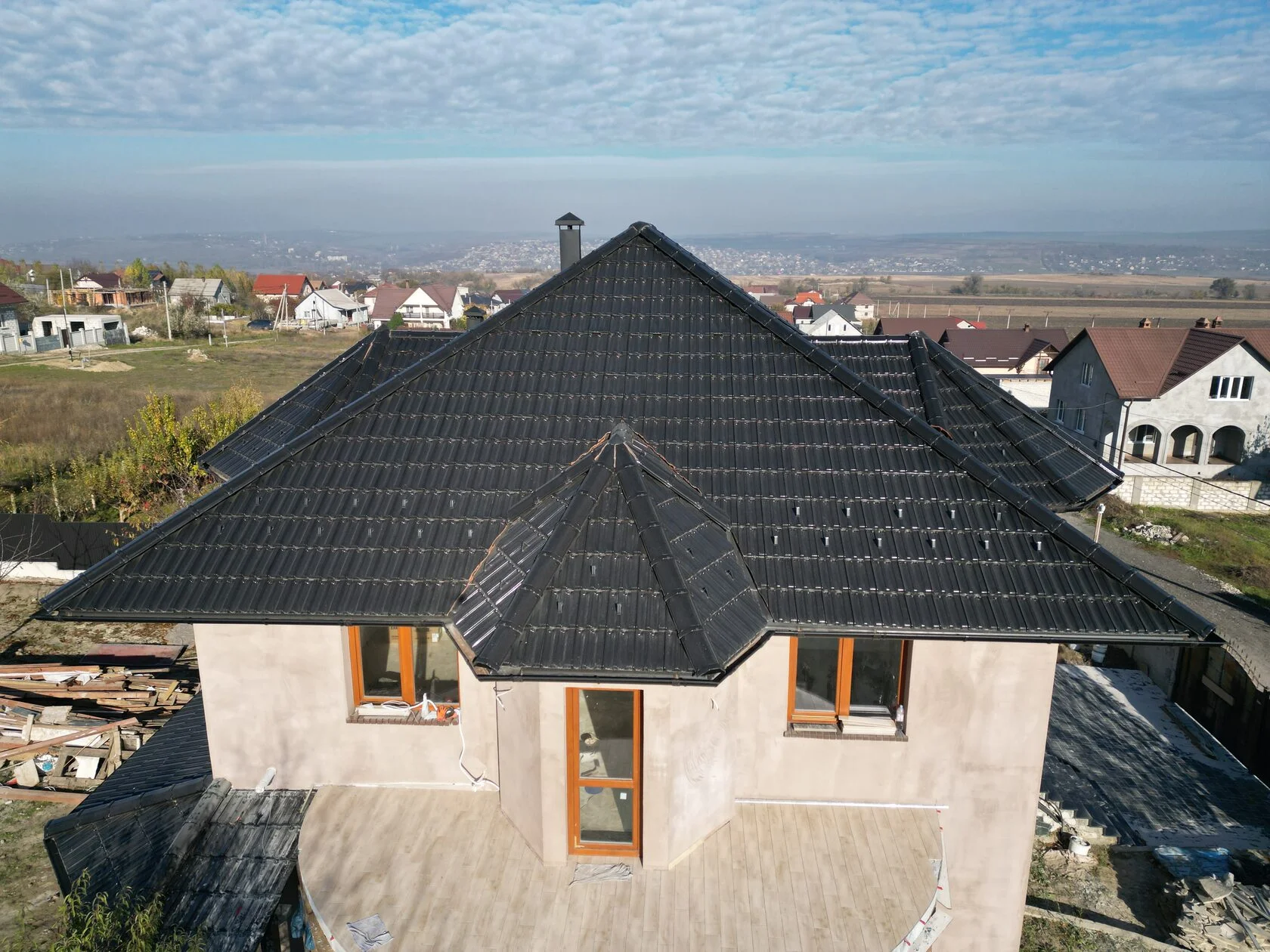 Țiglă ceramică, Creaton, Rapido Negru luci