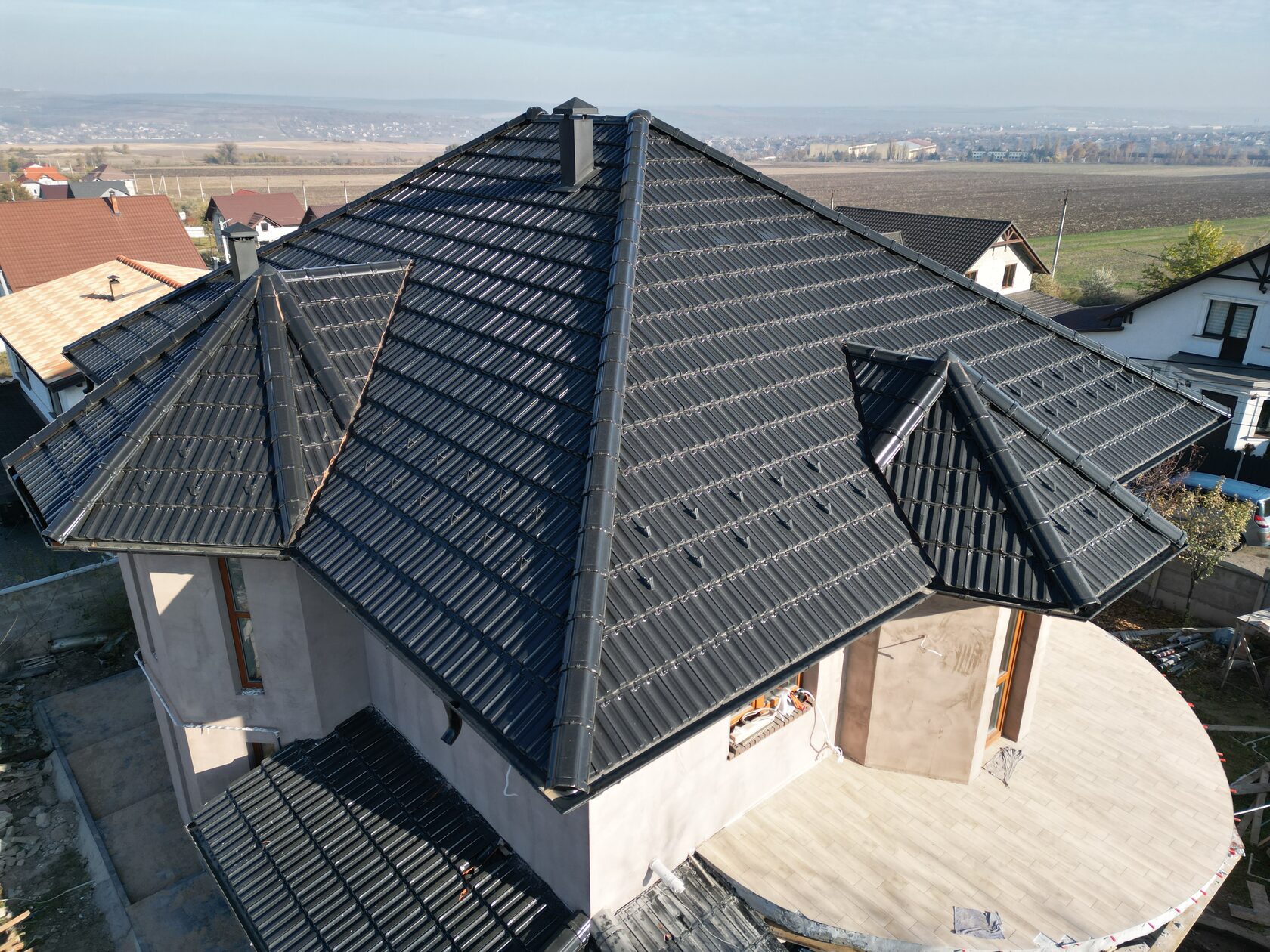 Țiglă ceramică, Creaton, Rapido Negru luci
