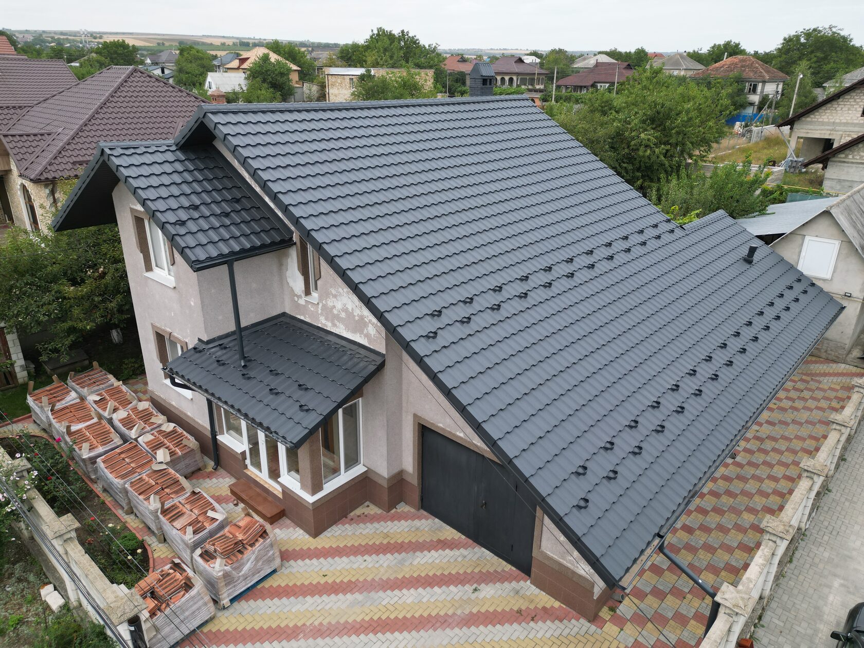 Țiglă metalică, Arctica, RAL 7024, Măgdăcești, Criuleni