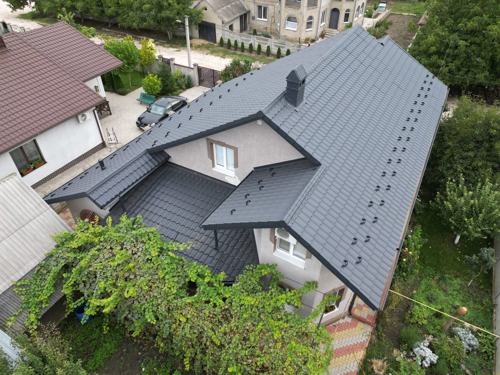 Țiglă metalică, Arctica, RAL 7024, Măgdăcești, Criuleni