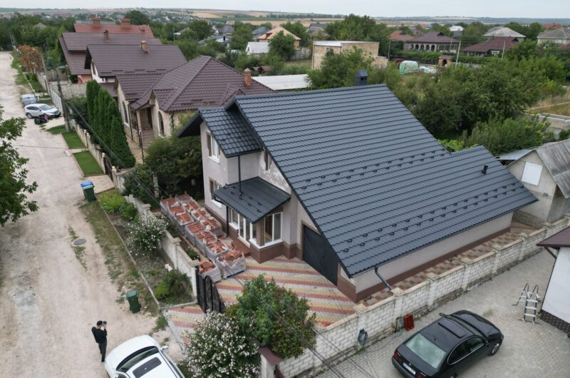 Țiglă metalică, Arctica, RAL 7024, Măgdăcești, Criuleni