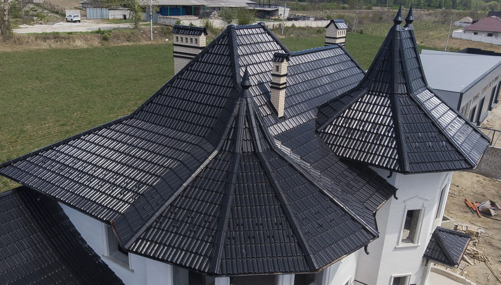 Țiglă ceramică, Creaton Rapido, Negru luci, Cojușna, Strășeni